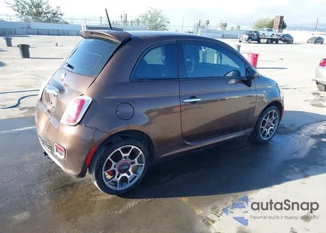 2015 Fiat 500 Sport z USA, uszkodzony, nr VIN 3C3CFFBRXFT616010